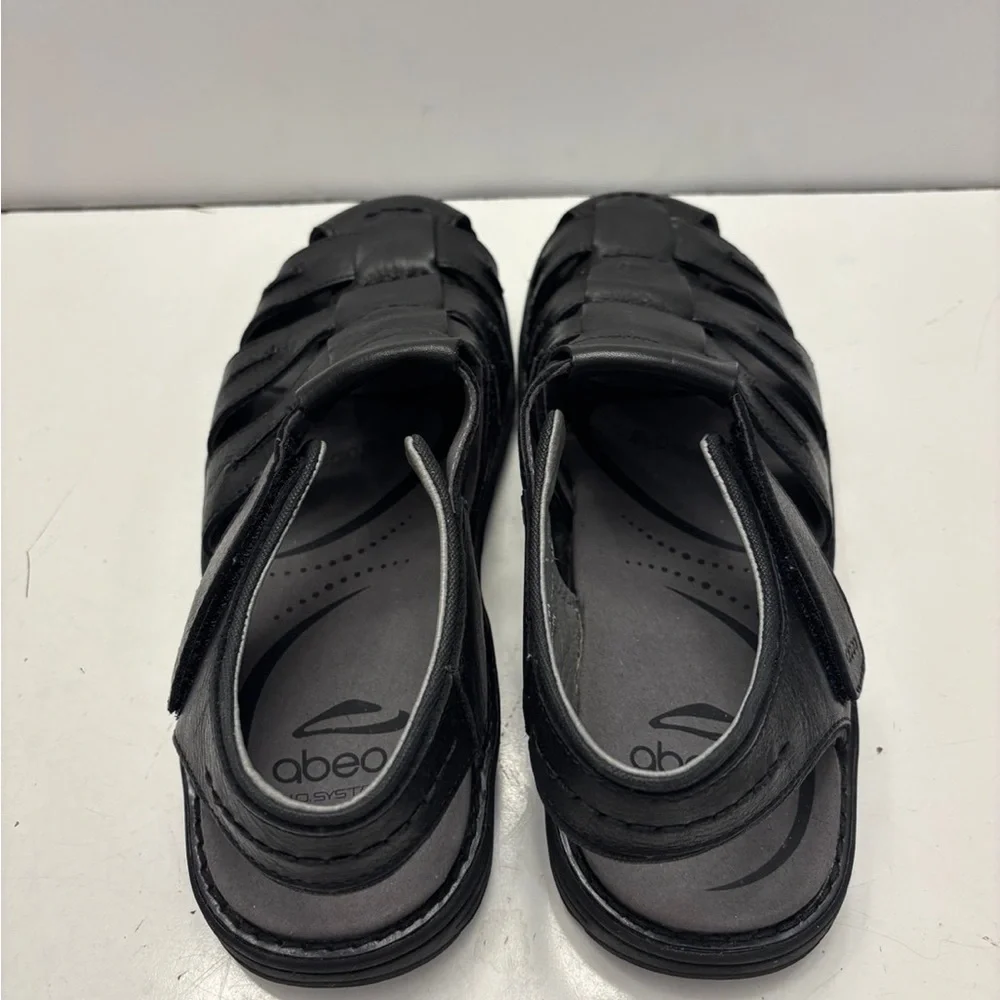 Abeo men’s black sandals size 11